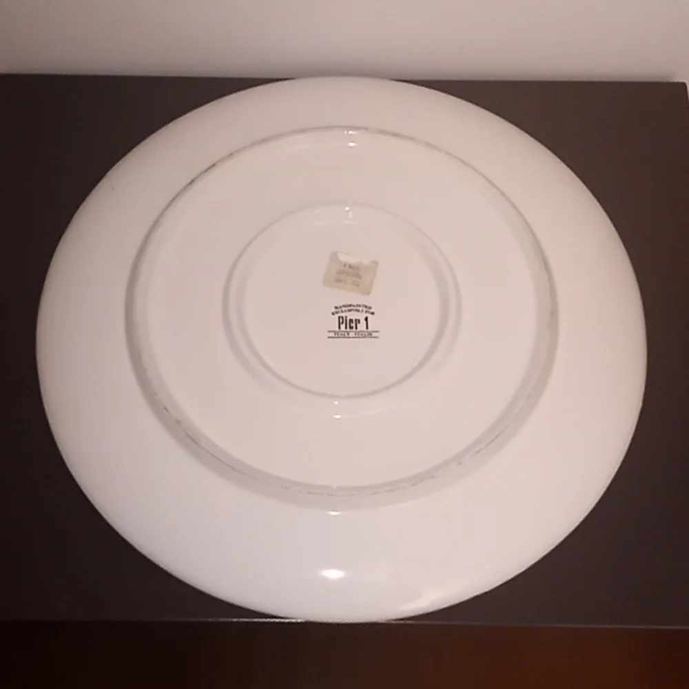 Pier 1 Imports 14' Christmas Holiday Serving Platter Cookie Tray Made in Italy